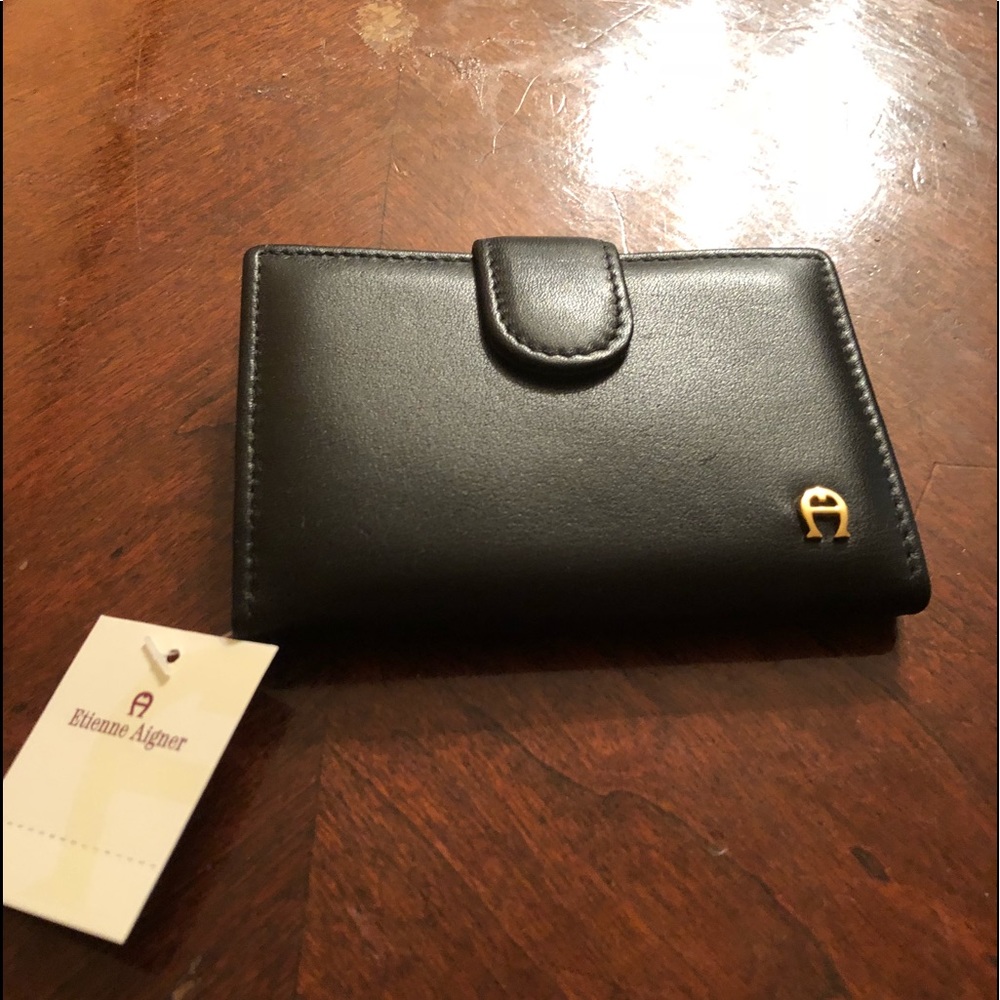 Etienne Aigner Black Picture holder/ Card holder